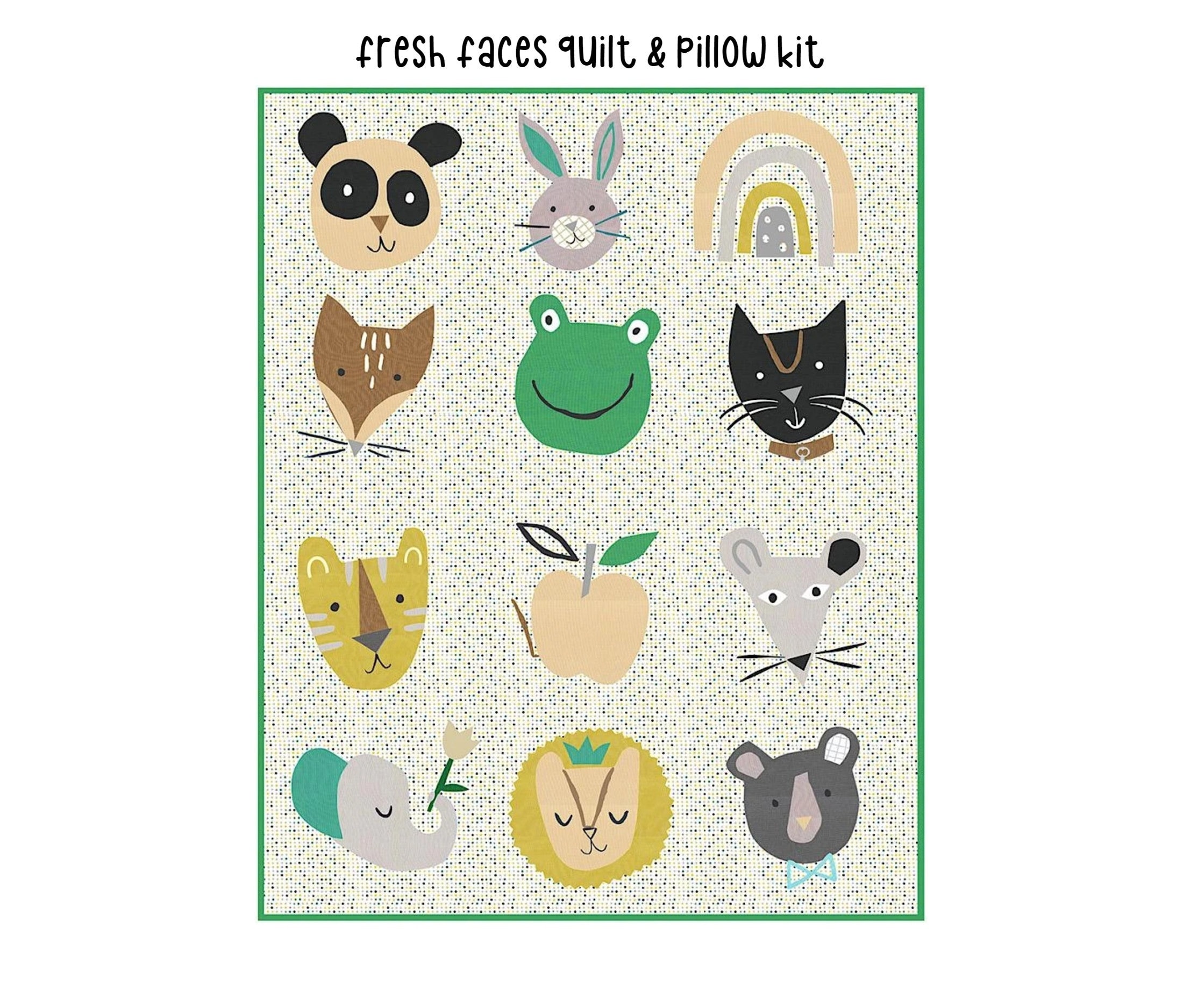 Fresh Faces Quilt & Pillow Kit 36 X 48 L.J. Simon for Windham Fabrics