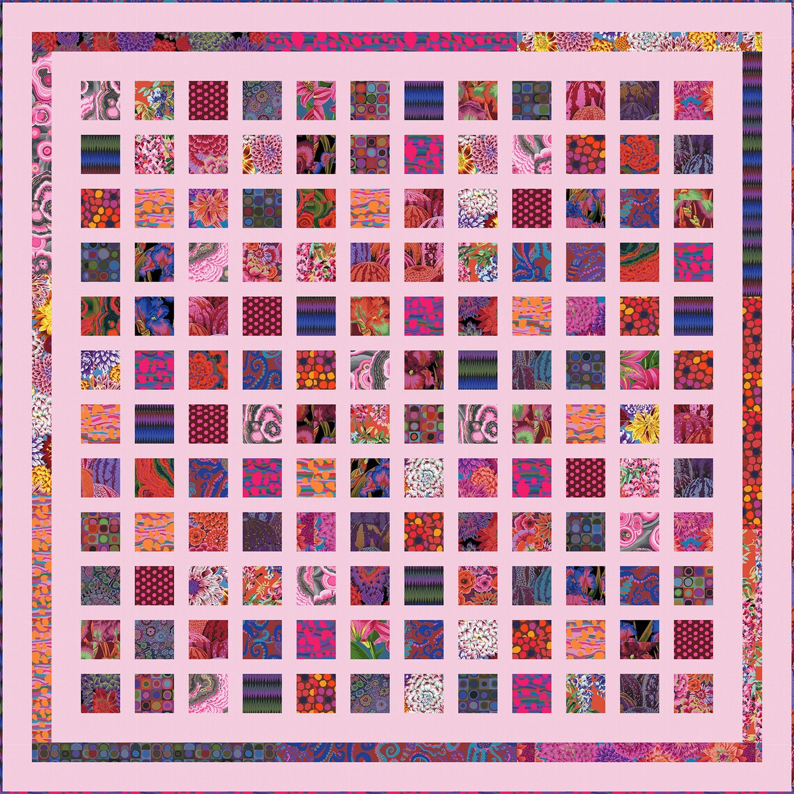 Swatched Spot Quilt Kit 81 X 81 Ft. Kaffe Fasset From Freespirit Etsy