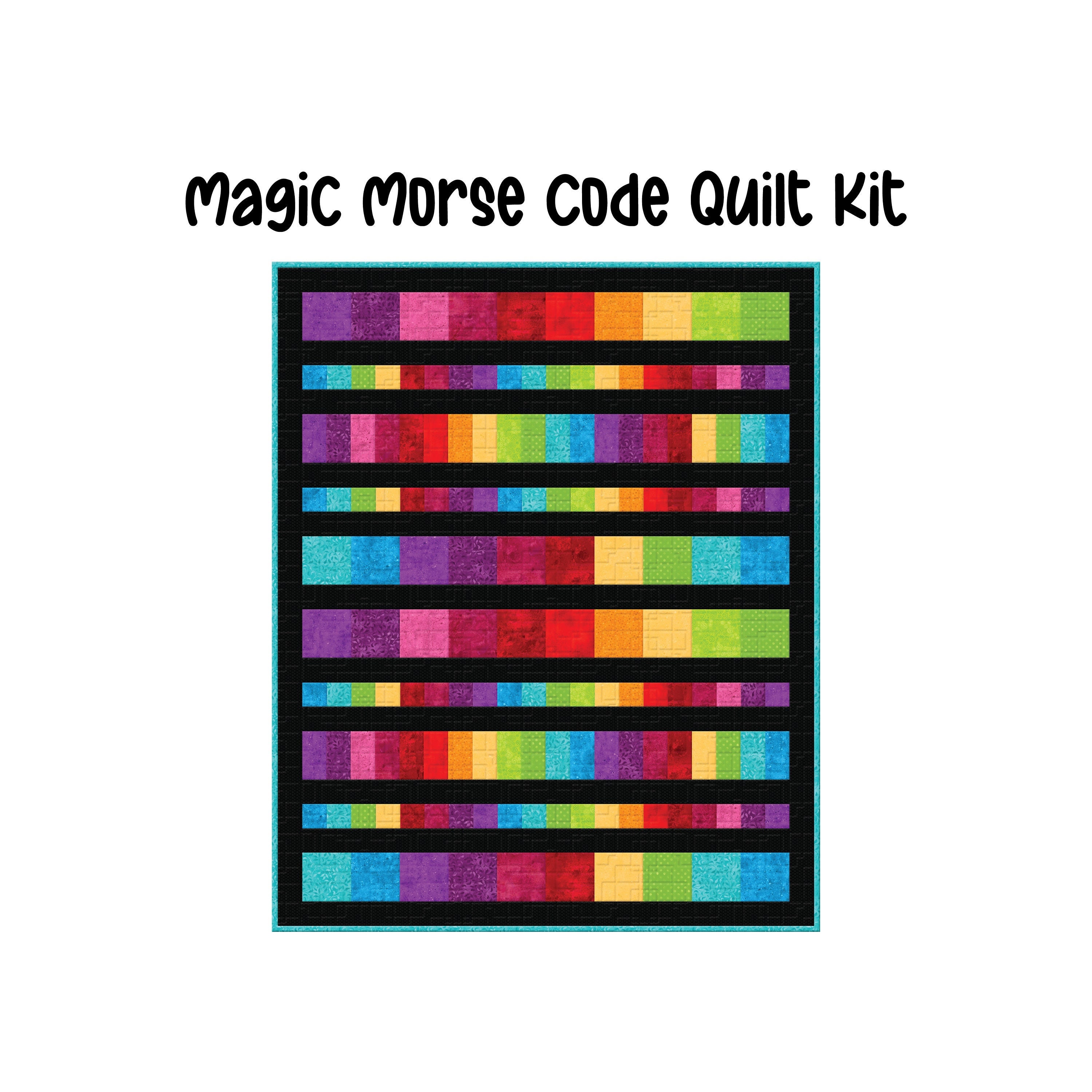 Magic Morse Code Quilt Kit 44 X 54 