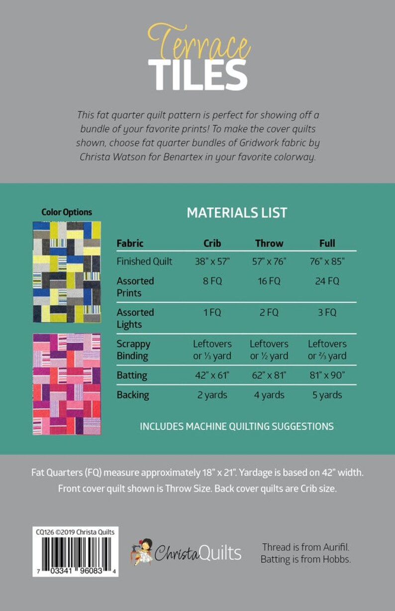 Stratosphere Tiles Quilt Kit 57 x 76