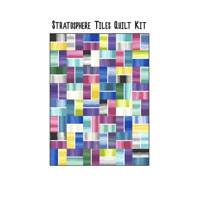 Stratosphere Tiles Quilt Kit 57 x 76