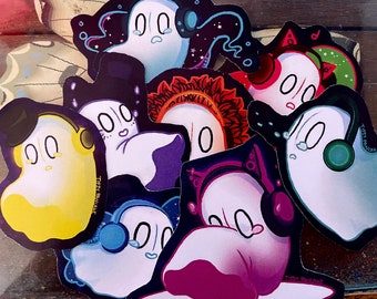 Napstablook Undertale Ghost Stickers
