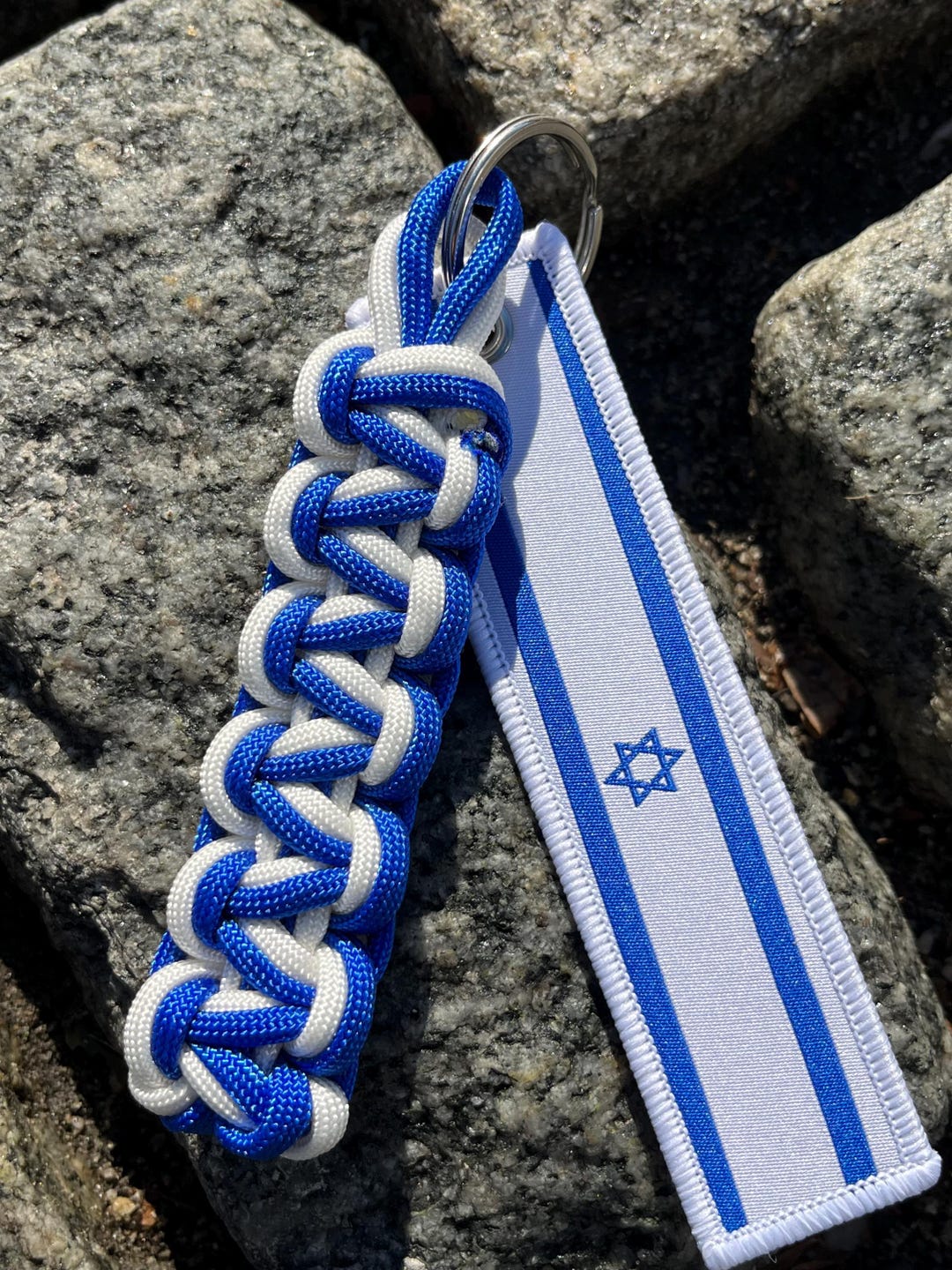 Stand With Israel Blue and White Keychain for Israel Lover Support ...