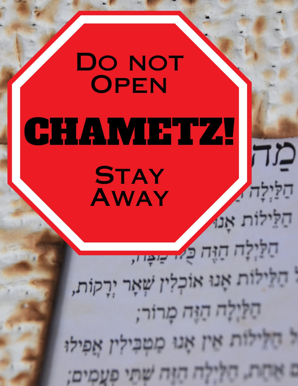 Passover Printable Signs, Printable Pesach Signs, Religious Digital ...