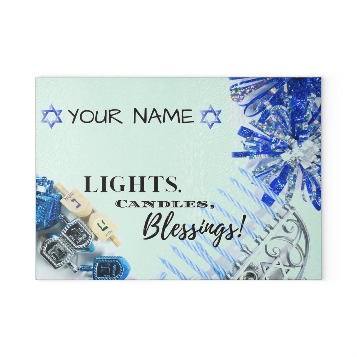 Hanukkah candle drip tray