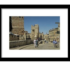 Printable Wall Art Photography: Digital Download of Old City Jerusalem, Judaica Wall Art, Instant Download, Israeli Decor, Street Art