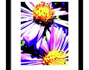 Printable Wall Art Photography: Fun Flower Wall Art, Flower photography, Instant Download, Vibrant Floral Wall Art, Digital Download