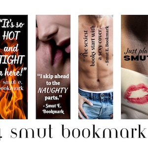 Smut Lesezeichen Set, Smut Buch-Liebhaber-Geschenk, Romanze Lesergeschenk, lustige Lesezeichen, digital druckbare Lesezeichen, Valentinstagsgeschenk für sie