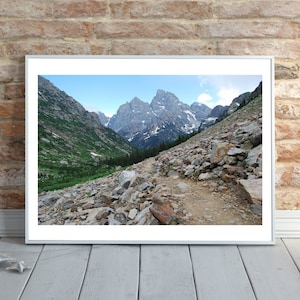 Druckbare Wandkunst Fotografie: Grand Tetons National Park Landschaftsfotografie, Sofortiger Download, Digitaler Download, Bergkette