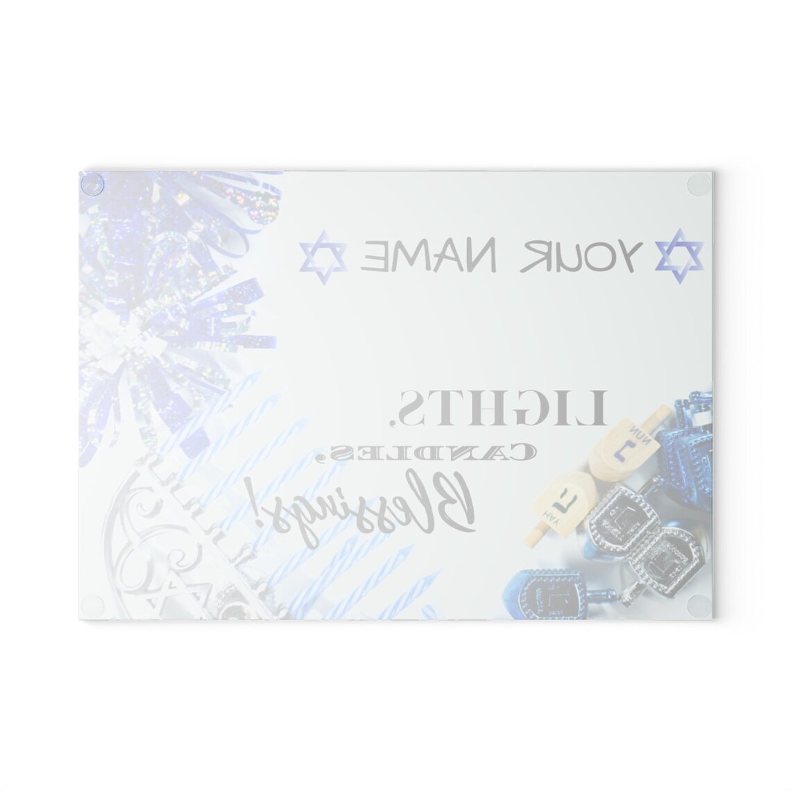 Hanukkah candle drip tray