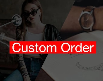 Dedicated link only for Custom Order, Consult the customer service before placing an order,Personalized Gifts,Custom Made, Gold Jewelry only