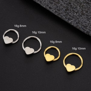 LANIE Heart jewelry clicker 16G pt900（LANIE body jewelry