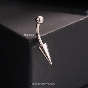 16G Titanio Freccia Curva Barbell/Orecchino Cartilagine/Labret Verticale/Orecchino Rook/Anelli Sopracciglia/Rook Barbell/Piercing Rook/Gioielli Sopracciglia
