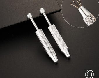 Jewelry Grabber Tool – 4-Jaw Pick-Up Extractor For Diamonds, Pearls & Small Gems – Ideal For Jewelry Making, Repairs & Crafts (Metal)