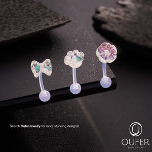 1 Pezzo Piercing Ad Anello Per Sopracciglia In Rame E Zirconia, Con