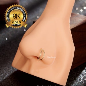 Clasp nose hoop top