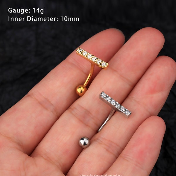 Floating Navel Ring Etsy