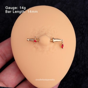 Nipple earring best sale