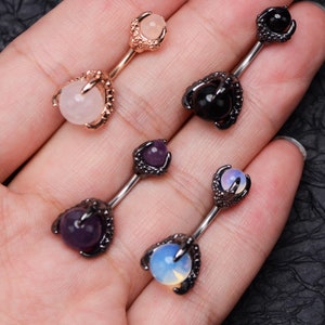 14G Dragon Claw Belly Button Ring/Belly Piercing/Navel Jewelry/Opolite Navel Ring/Belly Button Jewelry/Belly Button Piercing/Navel Piercing