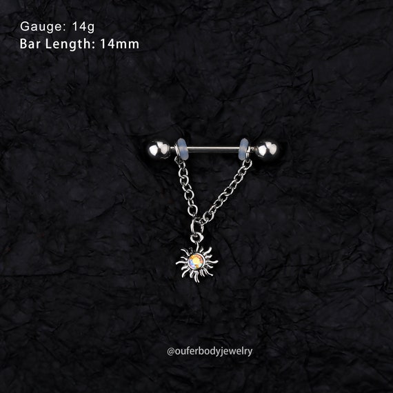 8 Paia Piercing Capezzolo Acciaio Chirurgico - Set Con CZ, Cuori E Farfalle Per Donne - Foto 6