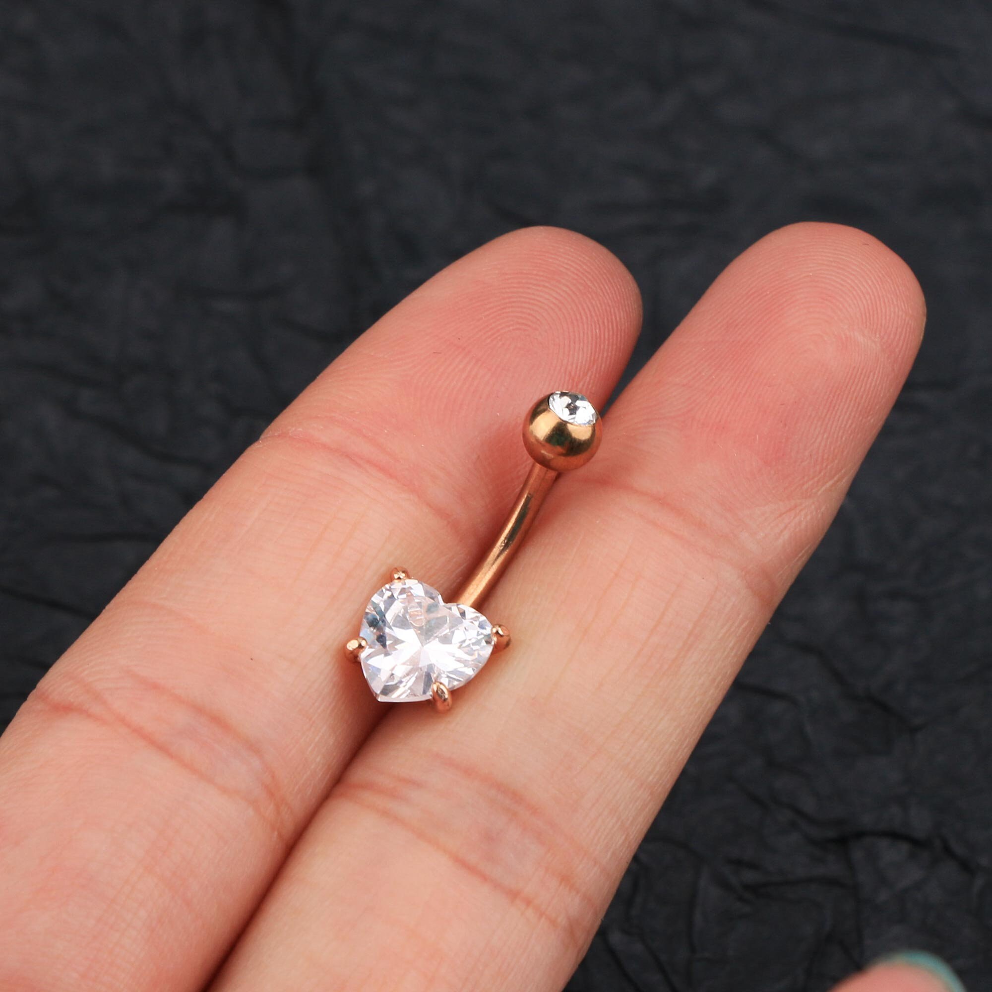 5PC 14G Rose Gold Belly Button Rings Set/Dangle Belly Ring/CZ Etsy 5PC 14G Rose Gold Belly Button Rings Set/Dangle Belly Ring/CZ Etsy