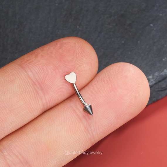 Titanium Belly Button Rings COCHARM 16g Titanium Vertical Labret