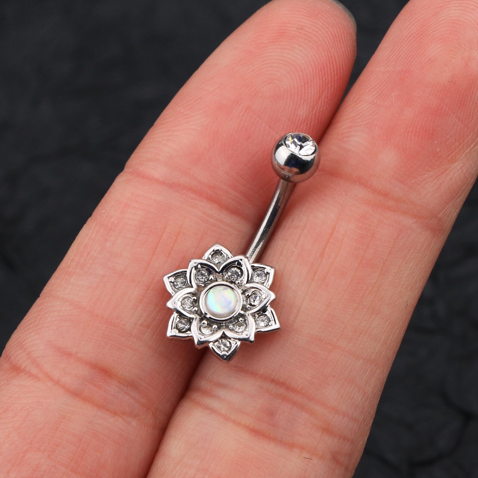 5PC 14G Stainless Steel Belly Button Rings/dangle Belly Ring Etsy