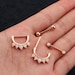 4pcs 14G Nipple Rings Rose Gold Heart White Opal Nipple Piercing Barbell/ Nipple Jewelry/ Nipple Shield/ Straight Barbells/ Barbell Piercing