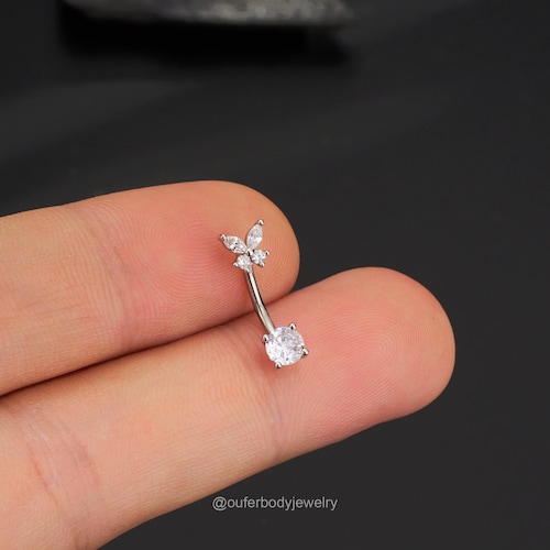 OUFER 16G Cœur Piercing Rook Or Solide 9ct Ring Daith Earrings Helix Tragus Barbell Orbital Conch Anneau Cartilage Oreille CZ Labret Vertical Levre Eyebrow Women Jewelry 8mm Bijoux Femme Gifts