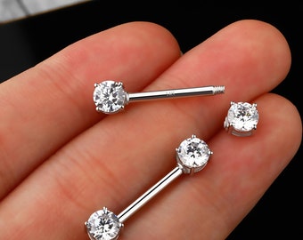 Splendida Barra Per Capezzolo Con Farfalle Ai Lati - Foto 7