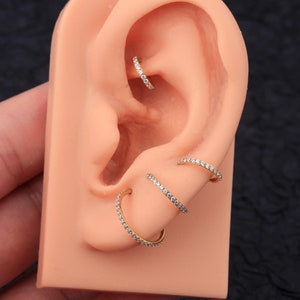 20g Gold Cartilage Hoop/Nose Hoop/Helix Hoop/Lobe Earring Hoop/Conch Hoop Ring/Tiny Huggie Hoop Earrings/Tragus Hoop/Belly Hoop/Gift For Her