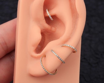 20g Gold Cartilage Hoop/Nose Hoop/Helix Hoop/Lobe Earring Hoop/Conch Hoop Ring/Tiny Huggie Hoop Earrings/Tragus Hoop/Belly Hoop/Gift For Her