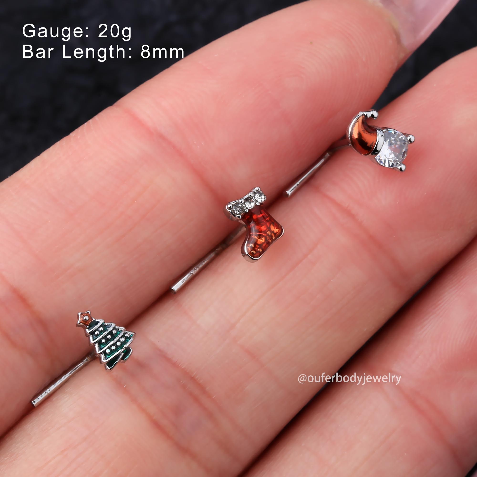  Lots of 4pcs 20g Stainless Steel Sparkle Opalite Gem L-shaped Nose  Rings : Clothing, Shoes & Jewelry