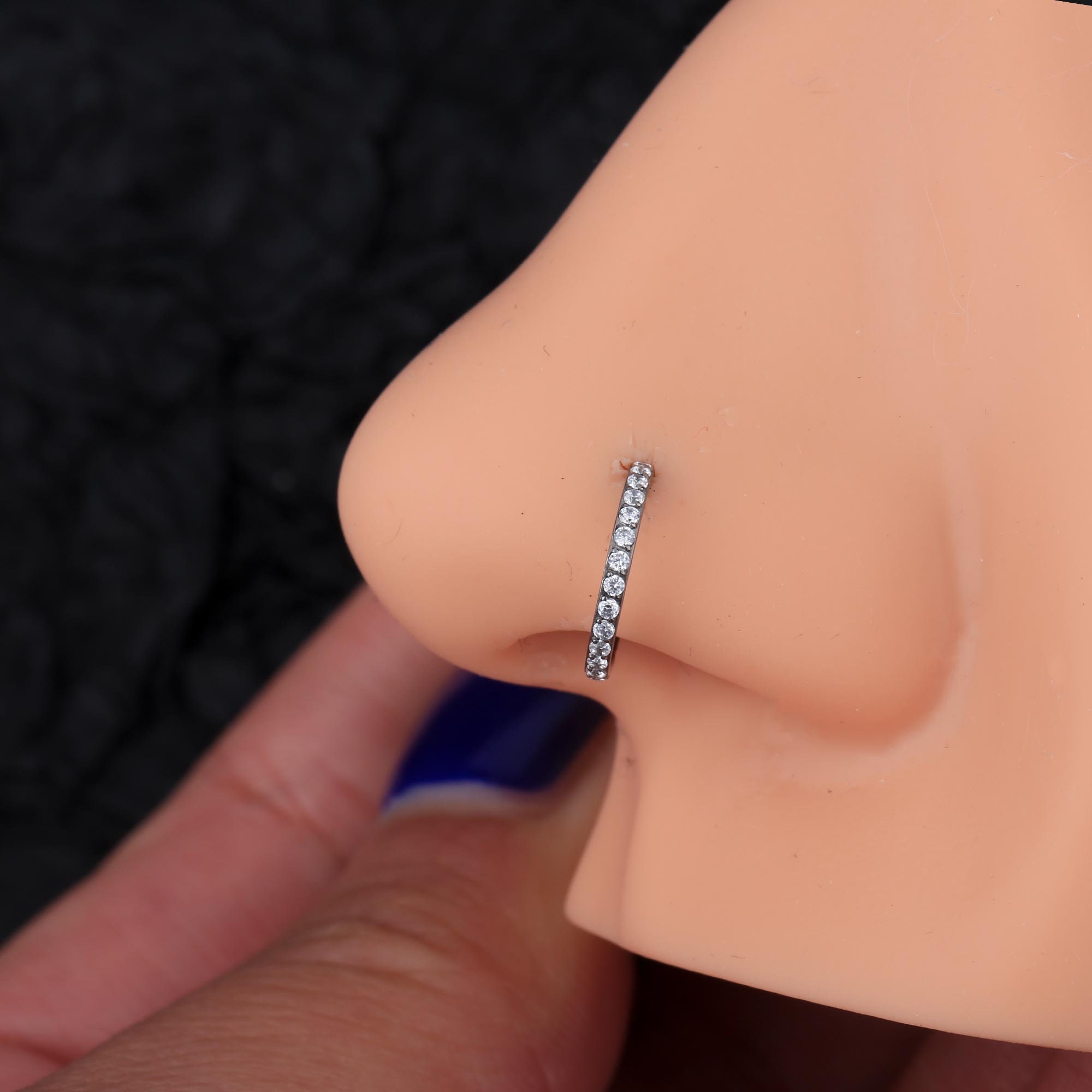 Cerchio Per Il Naso In Titanio Massiccio 18/20/22G, Cerchi Per Le - Foto 10