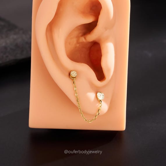 Piercing Alla Narice Con Catena Per Naso Con Catena Per Piercing Nasal