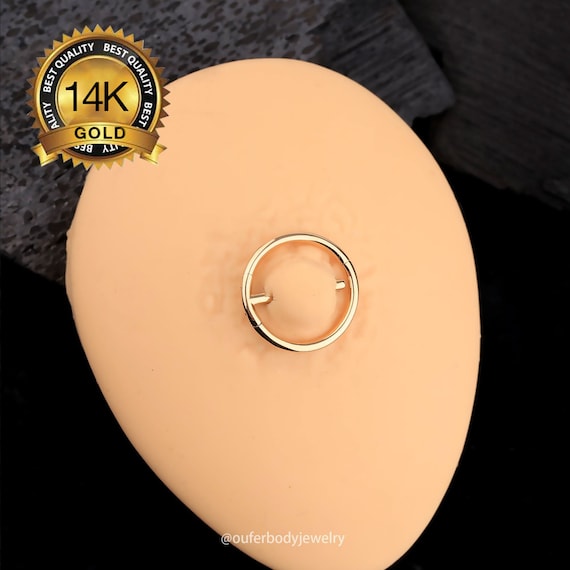 14k solid gold nipple rings outlet