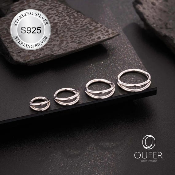 Boucles D'Oreilles Helix Tragus Daith Rook Septum 16G - Anneaux Piercing Acier Inox 316L OUFER
