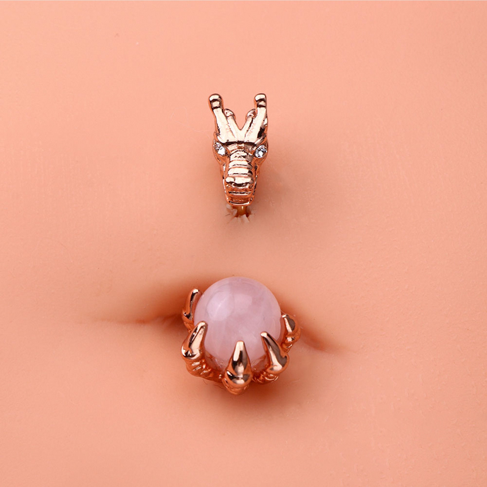 Crdifu Lot 6-9pcs Anneaux Nombril 10mm Acier Inoxydable - Piercing Barres Nombril Bijoux