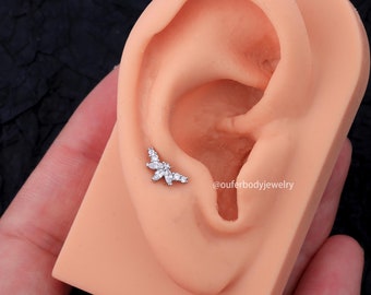 Tiny CZ Climber Stud/Kraakbeen Stud/Kleine Stud Oorbellen/Helix Stud/Conch Stud/minimalistische oorbellen/Lobe oorbellen/verjaardagscadeau