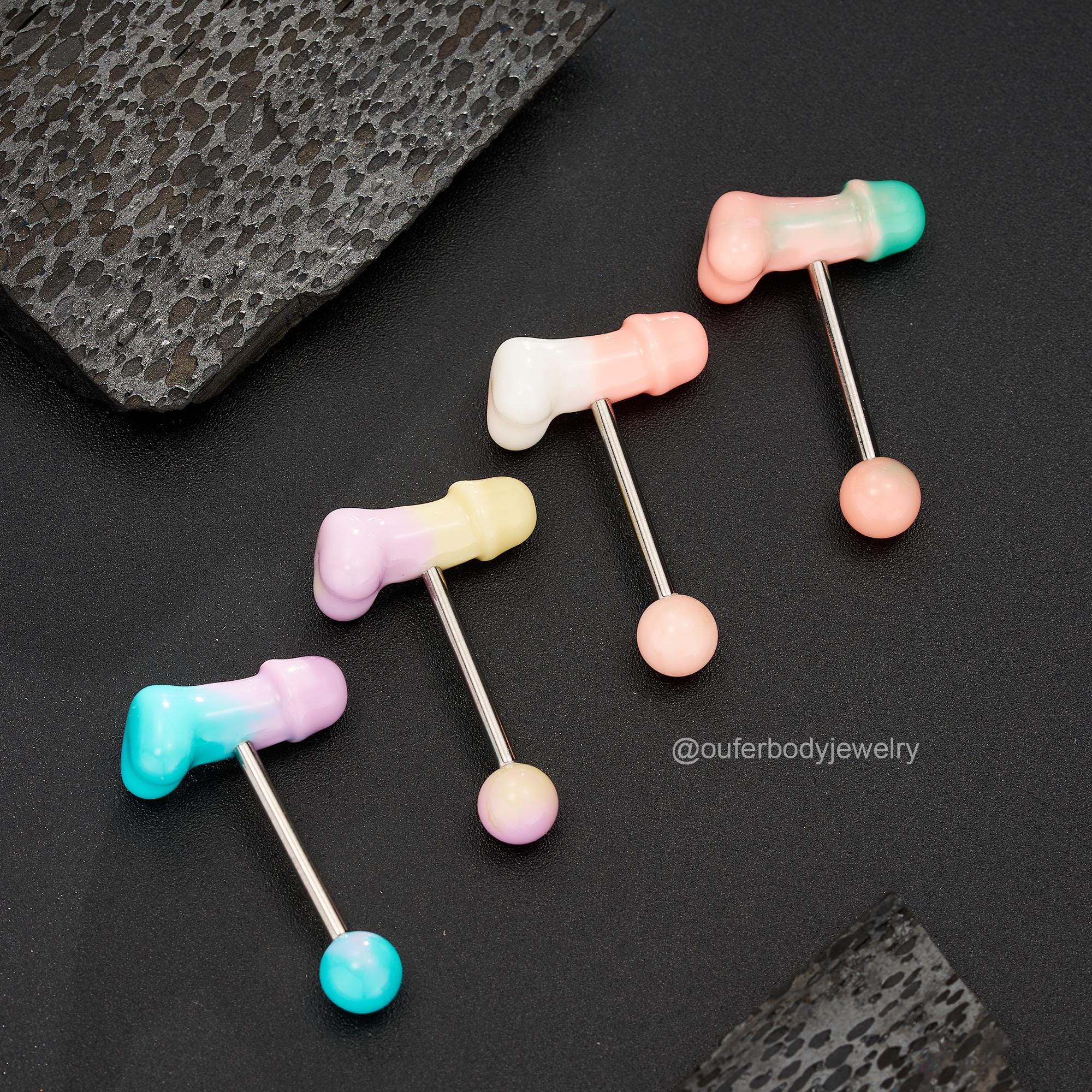 Piercing Langue Plastique 30 Pièces - 14G 16mm - Barbell Flexible - Cadeau Body Jewelry