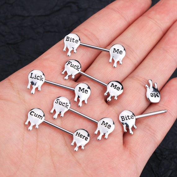 14G Heart Nipple Ring/sexy Body Jewelry/nipple Barbell/nipple