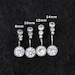 14g 316L Surgical Steel Belly Piercing Ring/ Clear CZ Belly Button Rings/ Crystal Navel Rings /Belly /Nombril Jewelry/ Navel Belly Ring 
