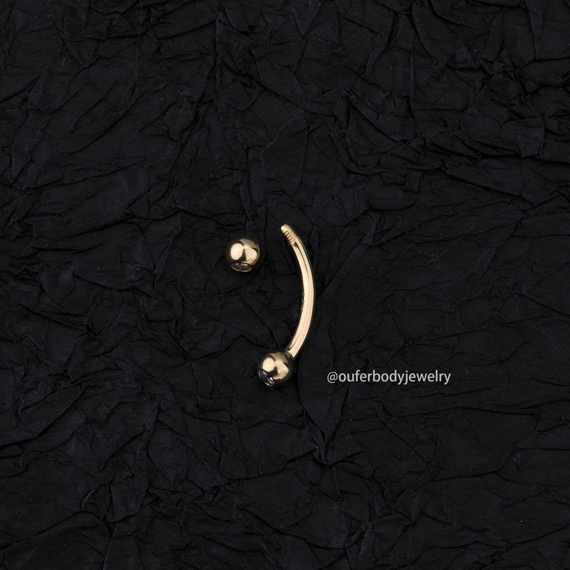 Piercing Ombelico 14G - Set 3 Pezzi Con CZ E Perle In Acciaio Chirurgico, Gambo 10mm - Foto 2