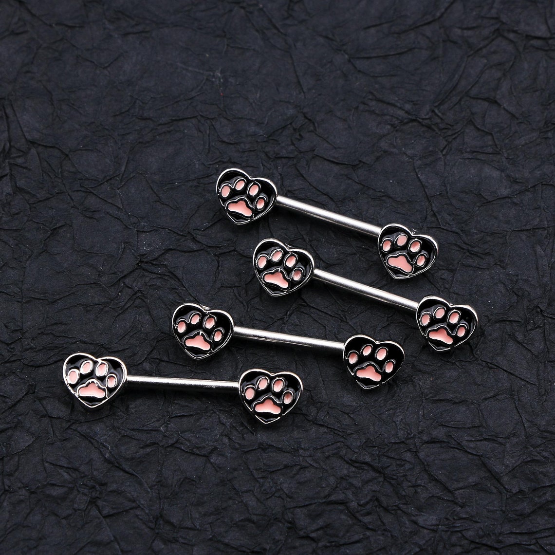 Crdifu Set Di Anelli Per Piercing Alla Lingua E Capezzoli 14G - Foto 4