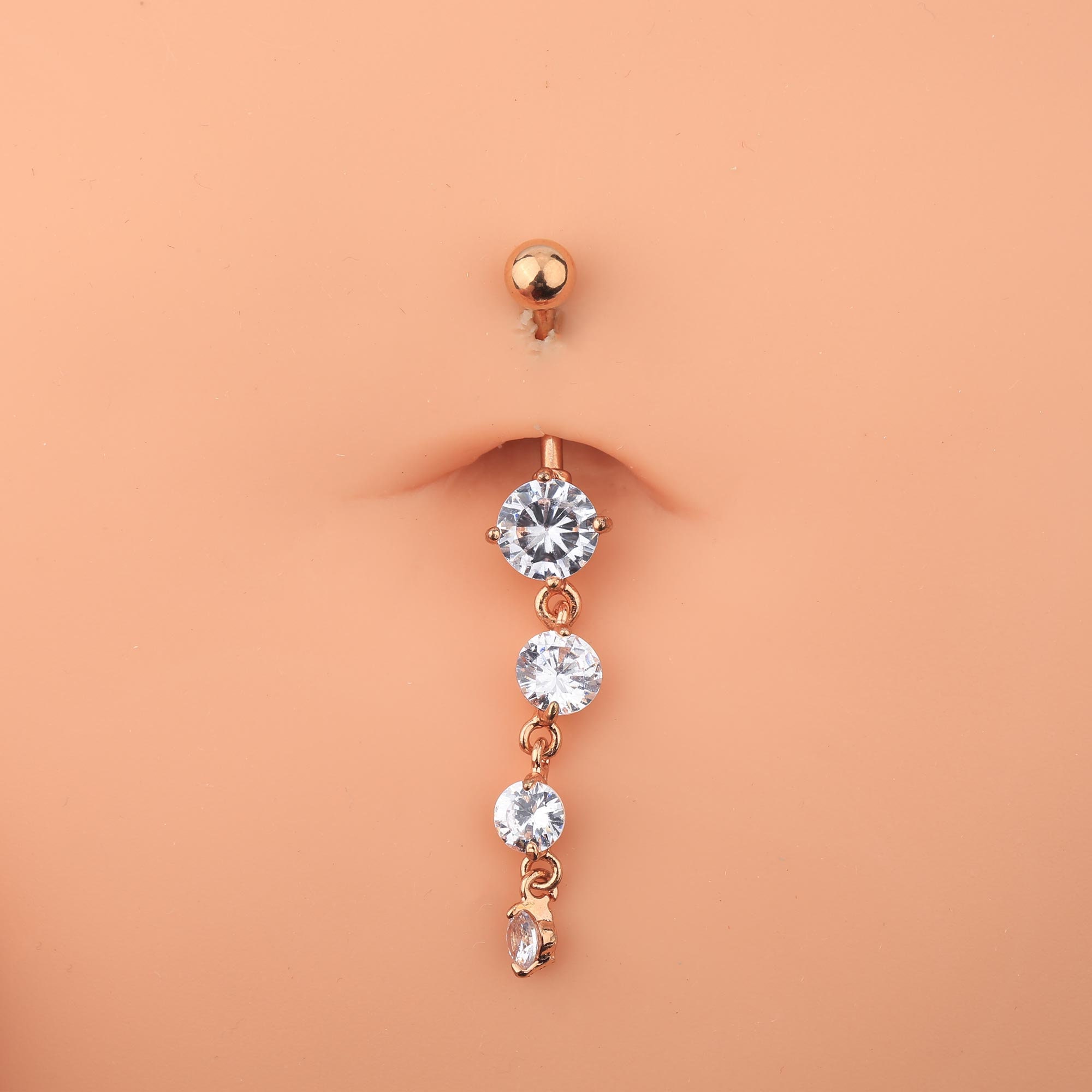Rose gold hotsell navel jewelry