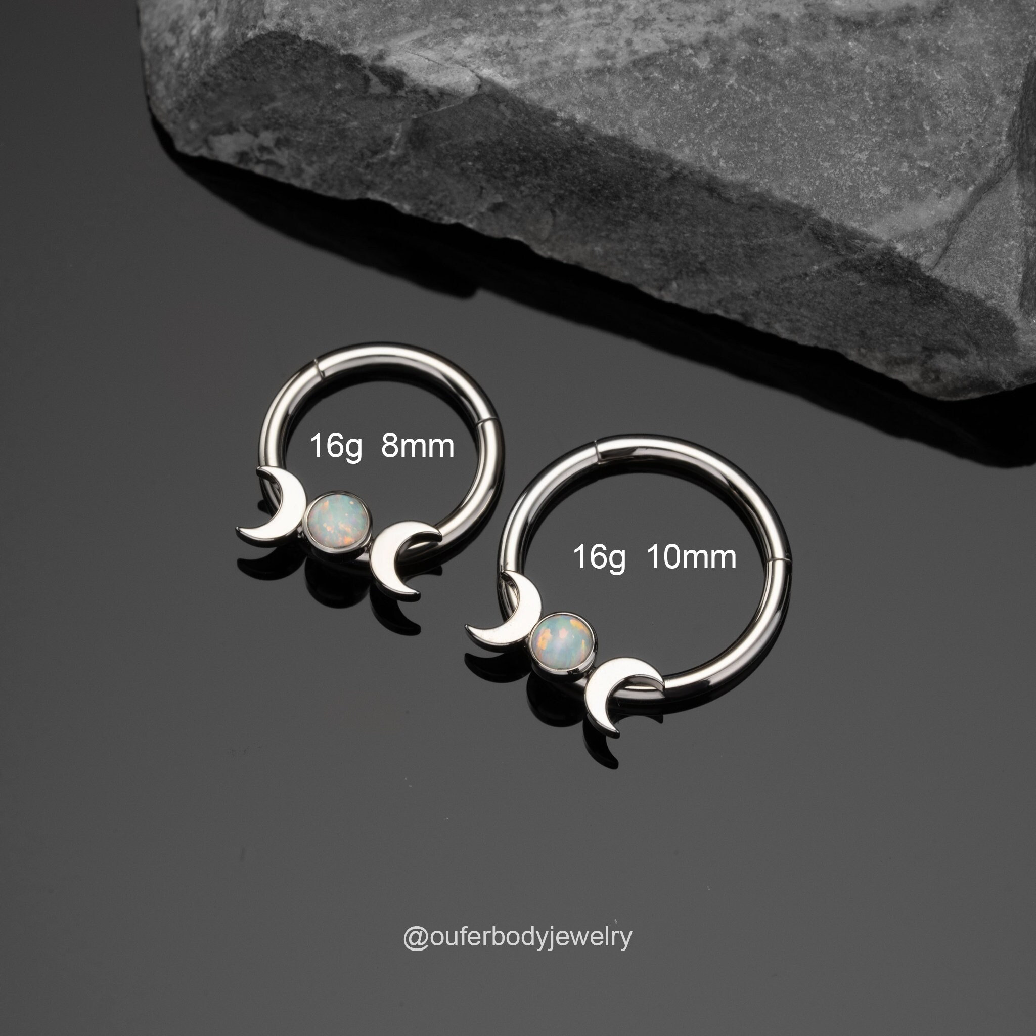 Star and hotsell moon septum ring