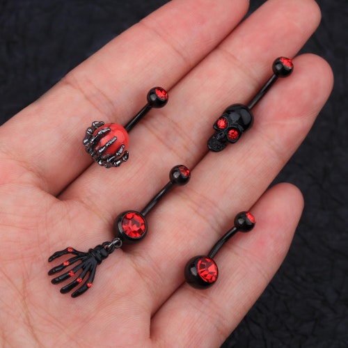 thumbnail image 2 of Belly Button Rngs 14g Belly Rngs Belly Percng Butterfly Navel Rng 2 of 13