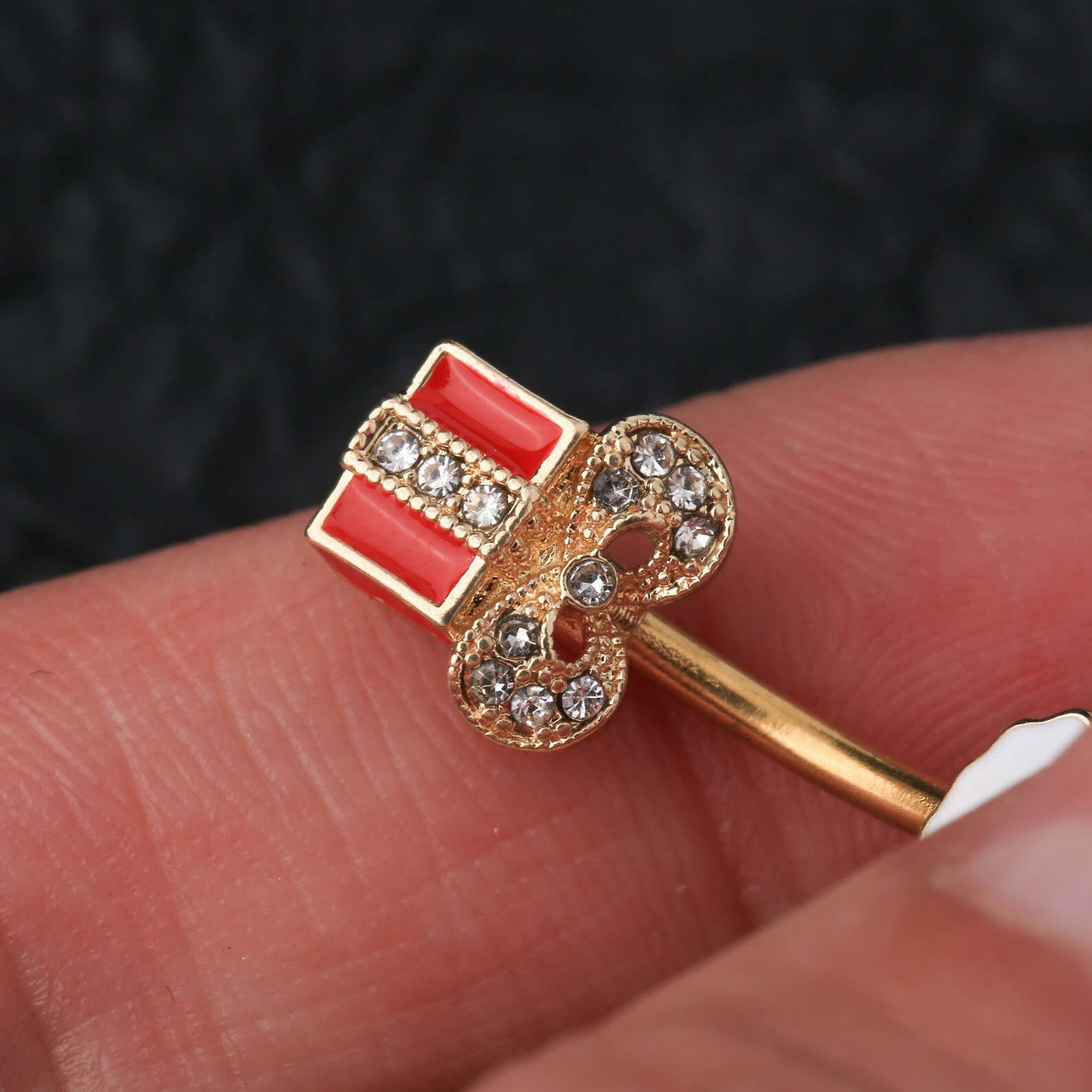 14G Santa Christmas Belly Button Jewelry/belly Button Etsy