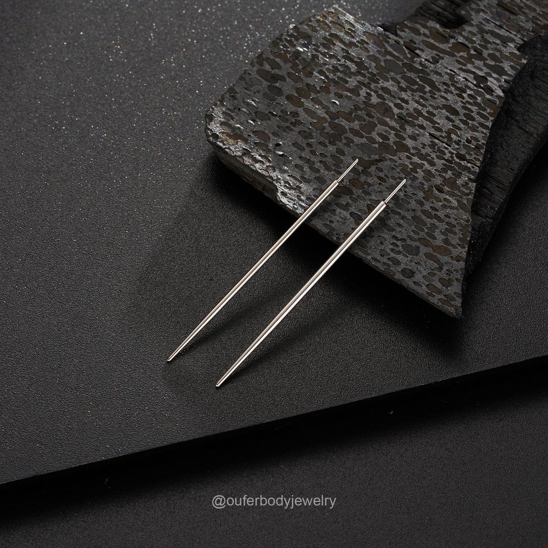 16G 18G ASTM F136 Titanium Piercing Tool – Taper Insertion Pin for ...