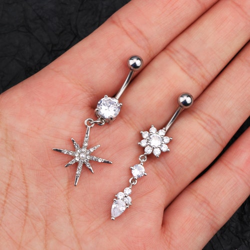 14g Playboy Belly Ring Bunny Navel Piercing Surgical Steel Etsy